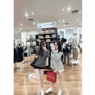 Long-sleeved T-shirt from loose Korean style horizontal plaid shirtthuunisex M2588