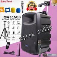 SPEAKER AKTIF PORTABEL ORIGINAL BARETONE MAX15HB/ MAX 15HB/ MAX 15 HB