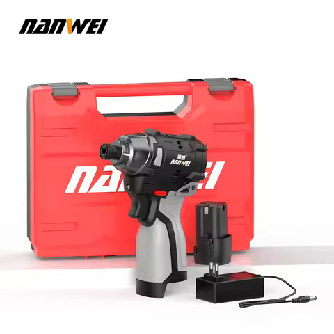 NANWEI Brushless Lithium-Ion Impact Screwdriver Home Electric Screwdriver Electric Drill Rechargeabl