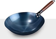 Wok for Cooking, Non-Stick Pan for Household Health Without Smoke and Oily Coating, Round Bottom Wok for Gas Stove,30CM