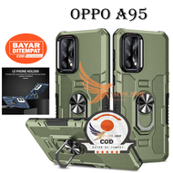 CASING HP OPPO A95 4G CASE ROBOT HIT EYE RING CASING STANDING NEW COVER