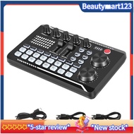 F998 Sound Card Microphone Sound Audio Interface Mixer Sound Card Mixing Console Amplifier for Phone