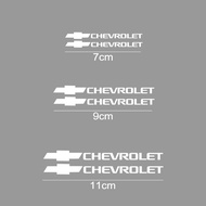 คาลิเปอร์เบรคสติกเกอร์ติดรถยนต์ที่แก้ไขแล้ว6ชิ้นอุปกรณ์เสริมสำหรับ Chevrolet Malibu Spark Orlando Aveo Cruze Kalos Spark Sonic Zafira