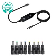USB C to DC Power Boost Cable Type C to DC PD 65W Fast Charging Cable Adjustable 5V/9V/12V/15V/20V B