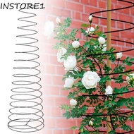 INSTORE1 Plant Support Rack, Durable Metal Plant Climbing Stand, Strong Stable Support Spiral Stretchable Plant Stake Cage Outdoor