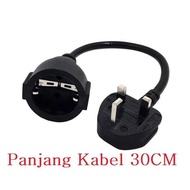 UK plug to CEE 7/7 schuko Extension Cable Most