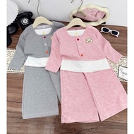 Girl's rabbit fur set with lace and 2am shorts, beautiful and soft quality