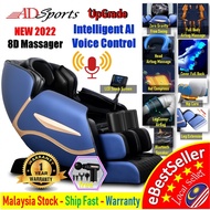 Upgrade AI Voice Control 8D Zero Gravity Full Body Shiatsu Massage Chair ADSports S5 Heating Airbag 