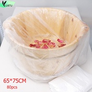 PE Bath Basin Bags 80PCS  Environmentally 65*75cm Disposable Foot Tub  Liners  for Feet Pedicure Spa