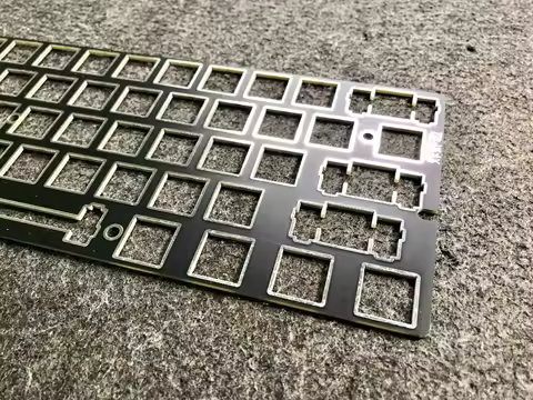 60% GH60 61 keys mechanical Keyboard plate CF PC POM FR4 Brass （ for plate mount stab ））
