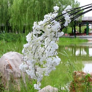【Worth-Buy】 140cm Artificial Cherry Blossom Branch Long Silk Cherry Blossom Branch Wedding Decoration Arch Party Home Garden Decoration