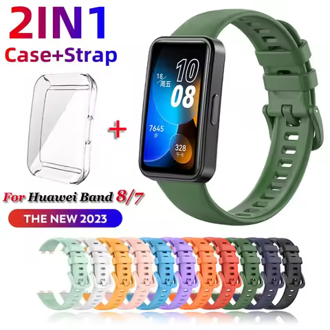 Replacement Watch Strap For Huawei Band 7/8 Strap Silicone Watchbands Strap For Huawei Band 8 Strap 