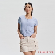 Penshoppe Essentials Textured Top For Women