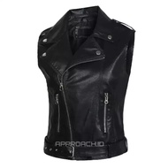 Vest/leather Vest/RAMONES Vest/Men's Vest/Women's Vest/Motorcycle Vest