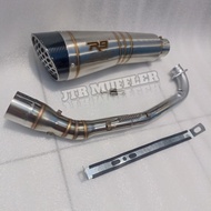 knalpot racing R9 h2 pcx 160 new vario 160 new fullset