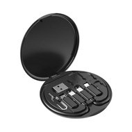6 in 1 Cables & Converters Portable Multifunctional Storage Box Data Cable 60WPD Fast Charging Mobil