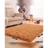 karpet bulu rasfur kasur ukuran 160 cm x 100 cm tebal 5.5cm