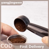 YANGWEN 2 In 1 Coffee Spoon 7g Standard Measuring Spoon Dual-use Bean Scoop Powder Press Scoop Coffe