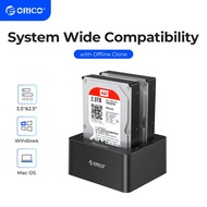 ORICO Clone Docking Station USB 3.0 to SATA Hard Drive Case Dual Bay External Docking Station for 2.5" 3.5" HDD SSD