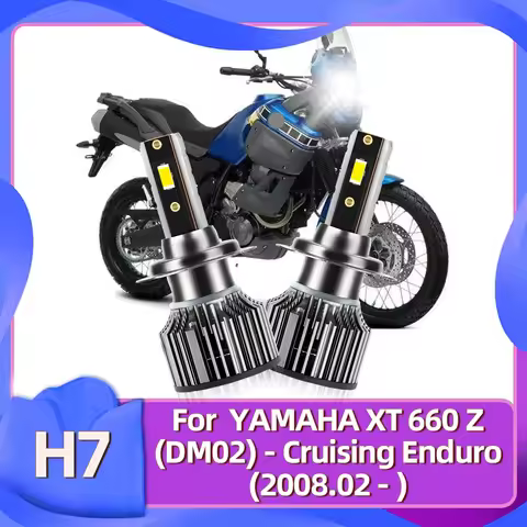 Motorcycle LED Headlight Bulb H7 For YAMAHA XT660Z (DM02) Cruising Enduro 2008 2009 2010 2011 2012 2