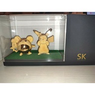 Pokemon Pikachu &amp; Marill Gold Plated Pen Holder SK Jewellery