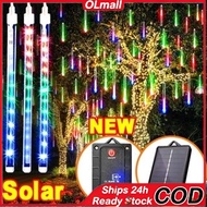 Solar Meteor Shower Lights LED Rain Lights for Outdoor Garden Tree HCurtains Christmas Party Raya De