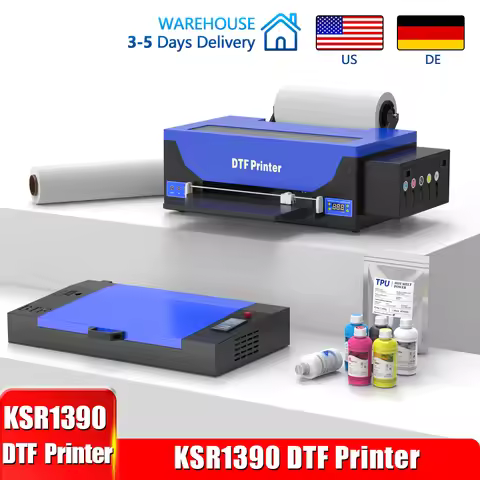 A3 DTF Printer R1390 A3 13" DTF Transfer Printing Machine for DIY Print T-Shirt Apparel With Cutter