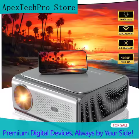 ApexTP4K Real 1800ANSI Video Projector Screen 8K Android Projector LED LCD 4K Projector Home Theater