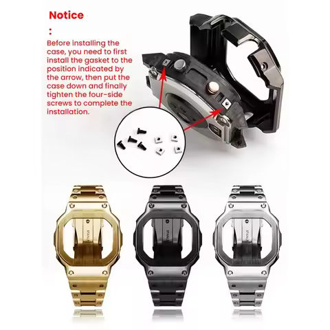 NEW For Casio GSHOCK DW-H5600 dw-h5600mb men watch Chain case solid stainless steel watch strap Brac