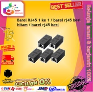 Barel RJ45 1 ke 1 / barel rj45 besi hitam / barel rj45 besi