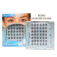 MLEN DIARY Bling Glueless Falsies - Small Box - No Glue Need (Already Glueed) Eyelash Extension Eyel