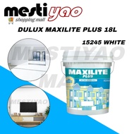 Dulux Maxilite Plus 18L 15245 White/Emulsion Paint/Interior Paint/Cat Emulsi/Cat Dalaman