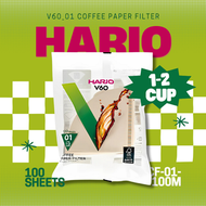 HARIO - V60_01 無漂白咖啡濾紙 (1-2杯 /100片)