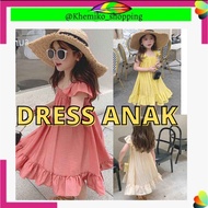 GIRLS' CLOTHES, WOMEN'S DRESS, DREES FOR 5-6 YEARS OLD, KOREAN STYLE, SALEM COLOR, COOL, GOOD