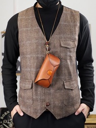 皮製太陽眼鏡盒 眼鏡皮套 眼鏡保護皮套 掛式太陽眼鏡皮套