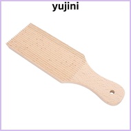 YUJINI 3PCS Gnocchi Board, Ridged Surface Beech Wood  Making Tool, Durable Easy Clean Paddle Shape G