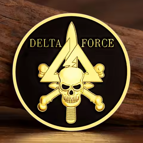 Delta Force Gold Plated Souvenir Coin Department of The Navy Collectible Coins Home Decor