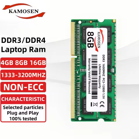 DDR3 DDR3L DDR4 4GB 8GB 16GB Memoria Laptop Ram PC3 1333 1600 1866MHZ PC4 17000 19200 21300 25600 So