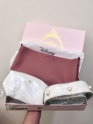 迪士尼小美人魚gracegift公主系列 小美人魚水桶包 子母包 側背包 化妝包