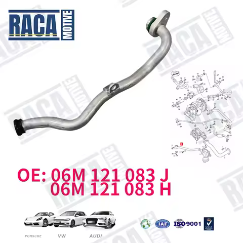 For Audi S4 S5 SQ5 Q7 Q8 A8 A7 A6 Porsche Cayenne Macan Panamera 3.0T Coolant Pipe 06M121083J 06M121