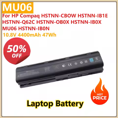 For HP Compaq HSTNN-CBOW HSTNN-IB1E HSTNN-Q62C HSTNN-OB0X HSTNN-IB0X MU06 HSTNN-IB0N Laptop Battery 