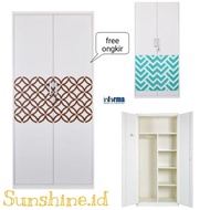 INFORMA LEMARI BAJU PAKAIAN BESI WARDROBE METAL FREE ONGKIR AREA