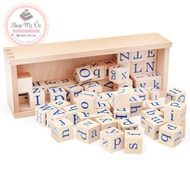 Giáo cụ Montessori - Hộp bảng chữ đơn Cube (Alphabet dice with box)