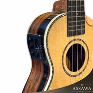 🍍 Overspeed Top Solid Concert 24 นิ้ว รุ่น TS อูคูเลเล่ Ukulele ไม้ท๊อปโซลิต OS-24-TS-N