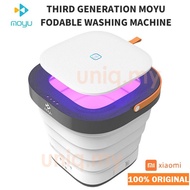 [3rd Gen] Moyu Washing Machine UV Sterilization Portable Mini Foldable Auto Folding Home Travel Laun