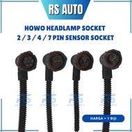HOWO 7pin Volvo Scania China Lorry Middle Tail Lamp Socket Lampu 2Pin 3Pin 4Pin 7Pin Sensor Socket