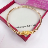 Lucky piyao HK24k gold and us10k gold jewelry bracelet