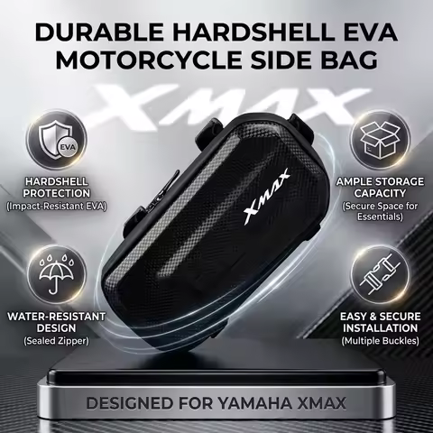 Easy To Clean Large Capacity EVA Motorcycle Saddle Bag Tool Bag With LOGO For YAMAHA XMAX300 XMAX400