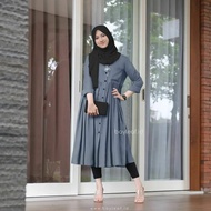 NEW - Pratiwi Long Tunik / Tunik Katun Rayon / Tunik Terbaru / Atasan Wanita / Tunik Polos / Tunik M