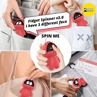 Patung Ninja Muka Tukar Gasing Tangan Mainan Fidget Spinner Face Change Assassin Stress Reliever Toy